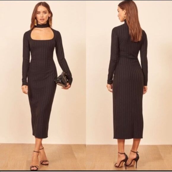 Reformation Kendrick Midi Dress - Picture 1 of 7
